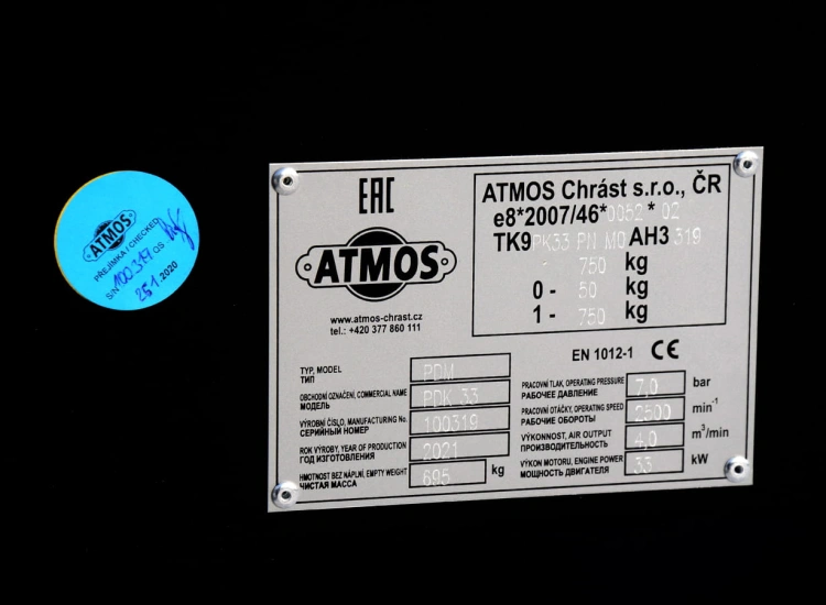 ATMOS PDK 33 sprężarka kompresor spalinowy śrubowy .jpg
