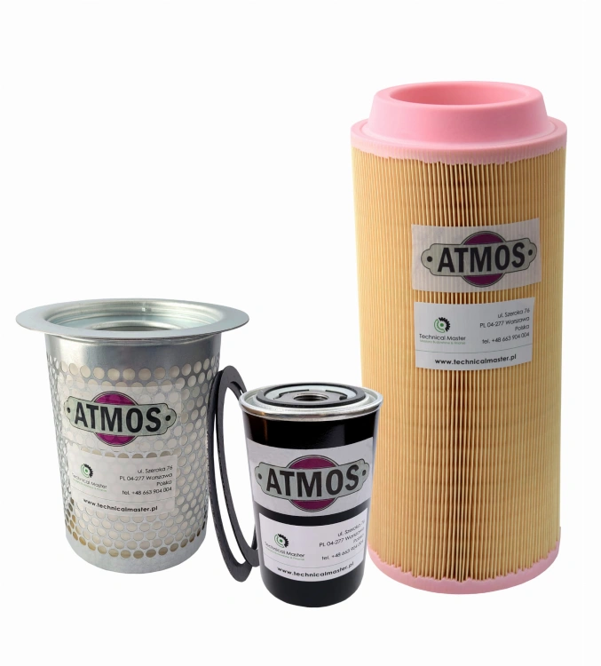 Filtry - komplet serwisowy sprężarki co 500h - Kompresor ATMOS PDK 33.jpg